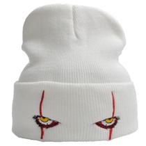 Chapéu de malha Pennywise Scary Eyes Anime Winter Beanie Chapéu de malha Pennywise Scary Eyes Anime Winter Beanie