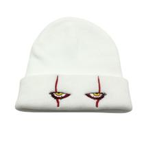 Chapéu de malha Pennywise Scary Eyes Anime Winter Beanie Chapéu de malha Pennywise Scary Eyes Anime Winter Beanie