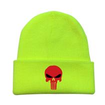 Chapéu de malha Punishers Green Anime Winter Beanie 60g Chapéu de malha Punishers Green Anime Winter Beanie 60g