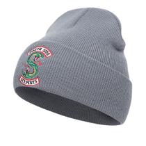 Chapéu de malha Riverdales Grey Anime Winter Beanie 62g Chapéu de malha Riverdales Grey Anime Winter Beanie 62g