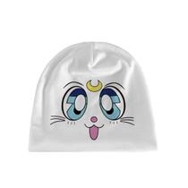 Chapéu de malha Sailors Moons White Anime Winter Beanie