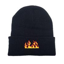 Chapéu de malha Warm Flame Anime Winter Beanie unissex 60g