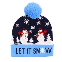 Chapéu de malha Winter Beanie Lets It Snows Anime 36-60cm Chapéu de malha Winter Beanie Lets It Snows Anime 36-60cm