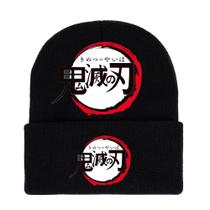 Chapéu de malha Winter Beanie Slouch Hat para Demon Slayers Anime