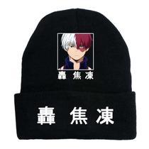 Chapéu de malha Winter My Heros Academias Todorokis Shotos Anime