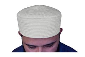 Chapéu de oração ADOTO Special Kufi Hat para homens, branco macio e quente