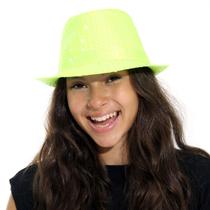 Chapéu De Paête Malandro Verde Neon Abrakadabra Fantasias