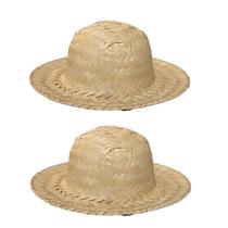 Chápeu de Palha Boneca Miniatura Mini Chapéu p/ Tiara -2 un