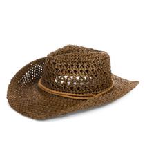 Chapéu de palha Clobeau Cowboy Beach Sunhat UPF50+ com proteção UV
