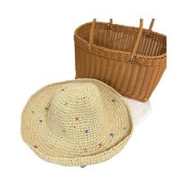 Chapéu De Palha Colorido Feminino De Verão, Feito À Mão, Dobrável, Estilo Panamá, Para Praia,