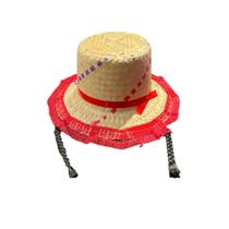 Chapéu De Palha Com Trança Adulto Un (sortido)