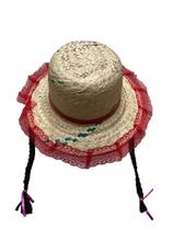 Chapéu de Palha com Trancinha Feminino Festa Junina Arco Tiara - Jac Fashion