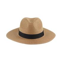 Chapéu De Palha De Verão Para Homens E Mulheres, Estilo Casual, Fedora De Praia, Cor Sólida, Estilo