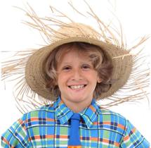 Chapéu de Palha Desfiado Para Festa Junina Adulto e Infantil Chapéu de Palha Desfiado Para Festa Junina Adulto e Infantil