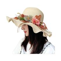 Chapéu de Palha Feminino de Aba Larga - Dobrável, para Praia e Sol Chapéu de Palha Feminino de Aba Larga - Dobrável, para Praia e Sol