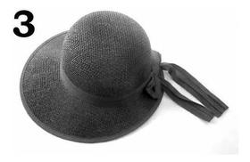 Chapéu De Palha Feminino Moda Praia Com Viseira E Laço