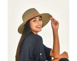 Chapéu de Palha Giovana Feminino com Proteção UV- UV Line