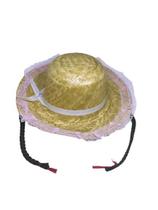 Chapéu de Palha Junino C/ Tranças - Escura Chapéu de Palha Junino C/ Tranças - Escura