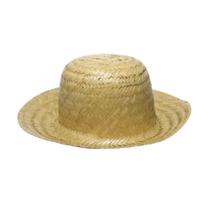 Chapéu de Palha Junino Sobral Luiz Gonzaga em Fibra Natural 8X26CM 01 Unidade Amarelo