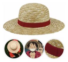 Chapéu De Palha Luffy One Piece Cosplay Palha Natural