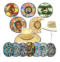 Chapéu de Palha Para Proteção do Sol Com Cordão de Regulagem Praia Feminino e Masculino Unissex - JL Bonés e Chapéus