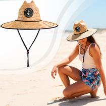 Chapéu de Palha Premium Kouk Authentic Verão Praia Sol Calor