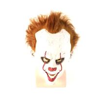 Chapéu de palhaço de látex para festa Mask It Pennywises, fantasia de cosplay Chapéu de palhaço de látex para festa Mask It Pennywises, fantasia de cosplay