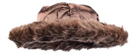 Chapéu de pele Dress-Up-America Matzah Shtreimel para adultos - marrom