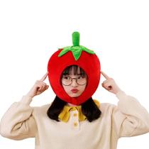Chapéu de pelúcia Bestmaple Tomato Shape Funny Plant Stuffed Toys Chapéu de pelúcia Bestmaple Tomato Shape Funny Plant Stuffed Toys