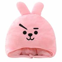 Chapéu de pelúcia de pelúcia Kpops para crianças rosa 33x33cm Chapéu de pelúcia de pelúcia Kpops para crianças rosa 33x33cm