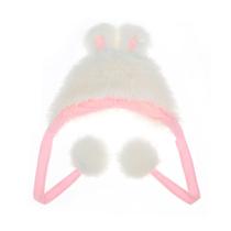 Chapéu de pelúcia Hat Cute Bunny Ears Plush White Rabbit para adultos Chapéu de pelúcia Hat Cute Bunny Ears Plush White Rabbit para adultos