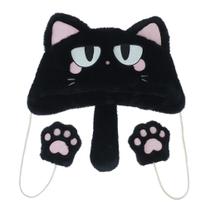 Chapéu de pelúcia Psychic Maofu Meowes Anime Cartoon Cosplay 23x30cm Chapéu de pelúcia Psychic Maofu Meowes Anime Cartoon Cosplay 23x30cm