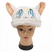 Chapéu de pelúcia Sailors Moons Luna Cat Anime Cosplay 58 cm Chapéu de pelúcia Sailors Moons Luna Cat Anime Cosplay 58 cm