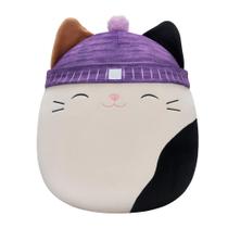 Chapéu de Pelúcia Squishmallows Cam Calico Cat Roxo - 35cm