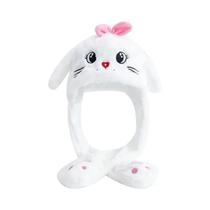 Chapéu De Pelúcia Unissex Com Orelhas De Elefante E Coelho, Engraçado, Com Orelhas Móveis, Gorro De