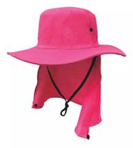 Chapeu de pesca c/ proteção rosa Chapeu de pesca c/ proteção rosa