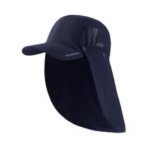 Chapéu de Pesca Dobrável UPF 50+ - Boné de Beisebol com Aba Removível para o Pescoço