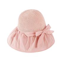 Chapéu de pescador feminino moda cor sólida tecer oco com cordão à prova de vento boné de sol Chapéu de pescador feminino moda cor sólida tecer oco com cordão à prova de vento boné de sol