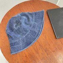 Chapéu De Pescador Vintage Lavado Para Casais, Chapéu Bucket Respirável De Cor Sólida Para Primavera