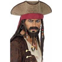 Chapéu de pirata Fantasia Carnaval e Halloween (com dreadlocks) Chapéu de pirata Fantasia Carnaval e Halloween (com dreadlocks)