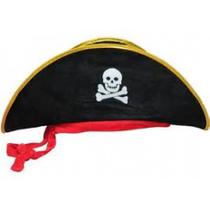 Chapéu de Pirata Luxo Aveludado - bazar