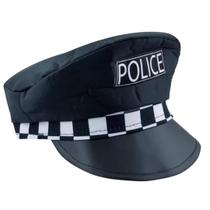 Chapéu de Policial de Tecido premium Tamanho Adulto