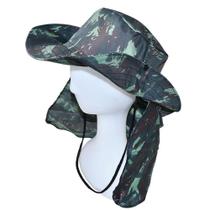 Chapéu de Poliéster Modelo Pescaria Camuflado com Proteção para o Pescoço GLX