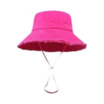 Chapéu De Praia Dobrável Com Franjas Para Mulheres, Proteção Solar, Cor Sólida, Chapéu De Sol Para