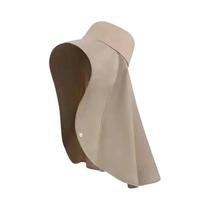 Chapéu de Praia Feminino com Proteção Solar - Chapéu Xale com Aba Grande para Ciclismo Chapéu de Praia Feminino com Proteção Solar - Chapéu Xale com Aba Grande para Ciclismo