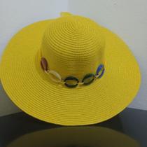 Chapéu de Praia Floppy Feminino Argolas Coloridas - TGD Store