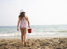 Chapéu de Praia Infantil Menina Rosa Verão Proteção Estilo Aba Grande Rosa