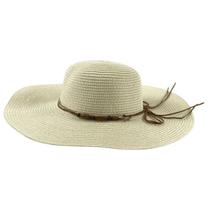 Chapéu de Praia Modelo Floppy Feminino Palha C/ Corrente Chapéu de Praia Modelo Floppy Feminino Palha C/ Corrente
