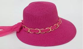 Chapeu De Praia Viseira Palha Corrente Femenina Chapeu De Praia Viseira Palha Corrente Femenina