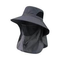 Chapéu De Proteção UV Unissex Com Aba Para O Pescoço Para Atividades Ao Ar Livre, Pesca, Camping E